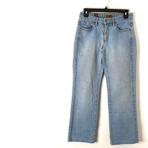 Wrangler Vintage Bootcut Jeans Light Wash Classic Western Denim